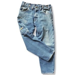 PRSN BLU Carpenter Cargo Blue Jeans 36×32